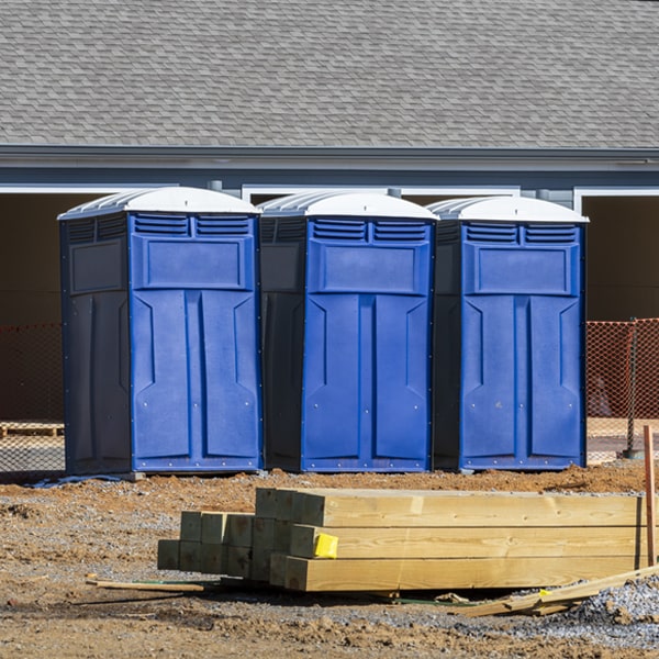 what is the maximum capacity for a single portable restroom in McDermott